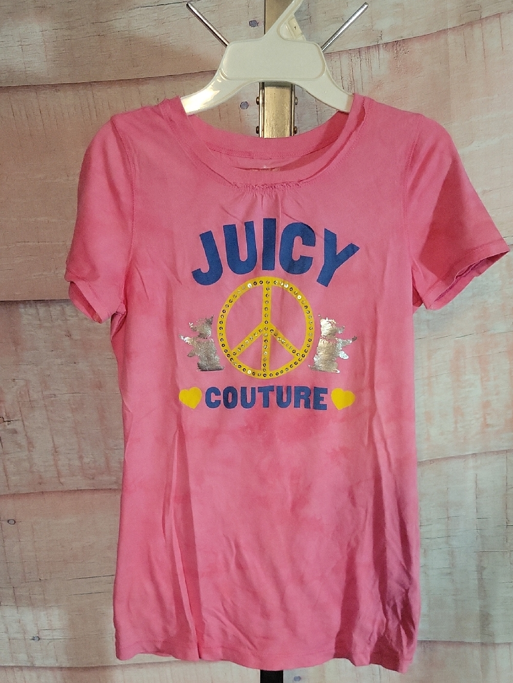 Juicy Couture Pink Graphic Design Tshirt